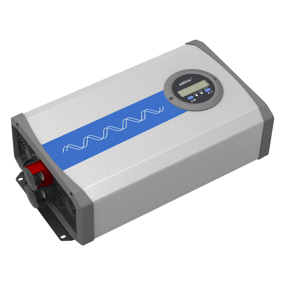 Inversor de corriente EPEVER IPower-Plus 1500 W Ent: 24 V Salida: 120 Vca Ideal para Baterías de Litio IP1500-21PLUS