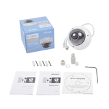 Cámara HiLook Turret Series Domo IP 2 Megapixel 30 mts IR Exterior IP67 IK10 dWDR PoE Lente 2.8 mm Onvif IPC-D121H(C) - SILYMX