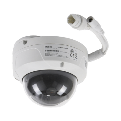 Cámara HiLook Turret Series Domo IP 2 Megapixel 30 mts IR Exterior IP67 IK10 dWDR PoE Lente 2.8 mm Onvif IPC-D121H(C) - SILYMX
