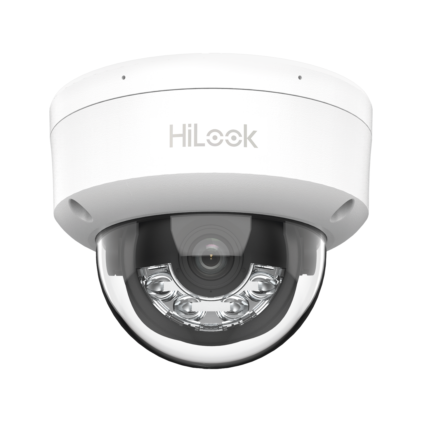 Cámara IP Domo 4MP Dual Light AcuSense Lite 2.8mm PoE Interior | HiLook IPC-D140HA-LUC - SILYMX