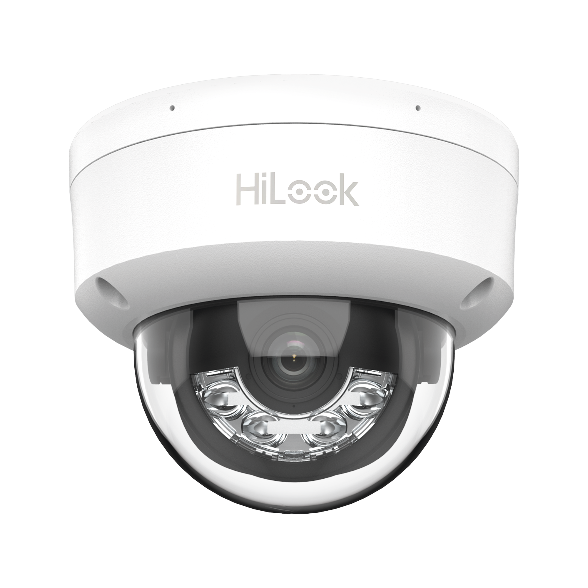 Cámara IP Domo 4MP Dual Light AcuSense Lite 2.8mm PoE Interior | HiLook IPC-D140HA-LUC - SILYMX