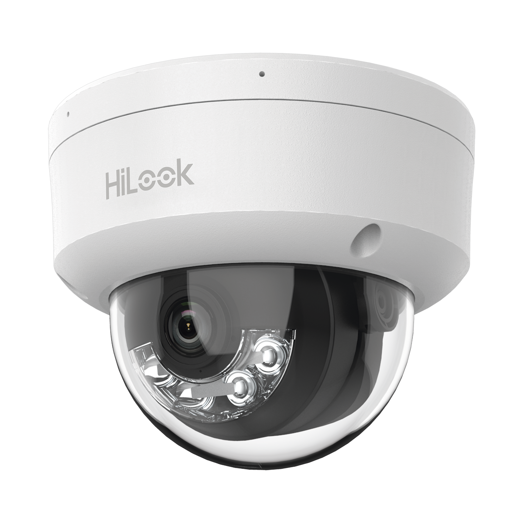Cámara IP Domo 4MP Dual Light AcuSense Lite 2.8mm PoE Interior | HiLook IPC-D140HA-LUC - SILYMX