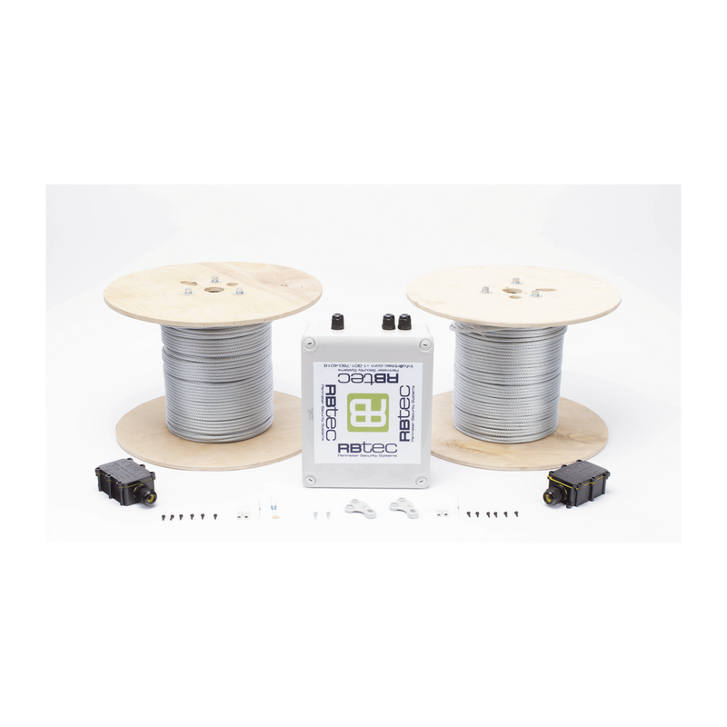 Kit de Cable Sensor Perimetral Para Cercas Ciclonicas IRONCLAD/ 305 METROS / 2 ZONAS; 152 METROS POR ZONA / Sin Falsas Alarmas por Viento / TODO Incluido - SILYMX