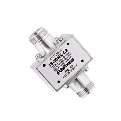 Protector Coaxial RF de CD Para 125 - 1000 MHz Con Ceja lateral y Conectores N Hembra en Ambos Lados, 50 ? - SILYMX
