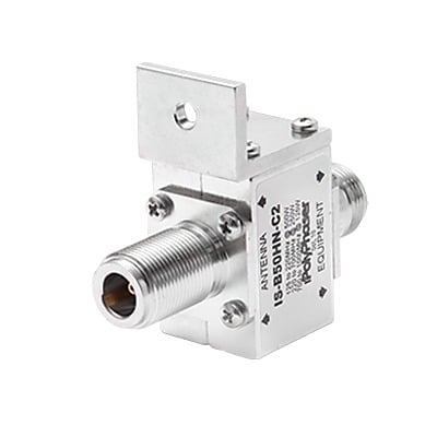 Protector RF Coaxial Para 125 a 1000 MHz Con Ceja Frontal Con Conectores N Hembra en Ambos Lados, 50 ? - SILYMX