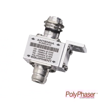 Protector RF Coaxial Para 10 - 1000 MHz de Ceja Frontal y Conectores N Hembra en Ambos Lados, 50 ? - SILYMX