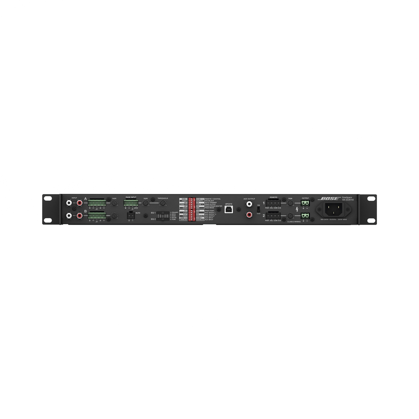 Amplificador Audio Profesional 2 Zonas 2x120W 70V 100V FreeSpace Bose Professional IZA2120HZ