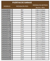 Puerta de Garage D Alta calidad 16x8 pies 1 3/4" Aislante Termico Estilo Americana Imitacion Madera BLACK WALNUT GARAGE-168B - SILYMX