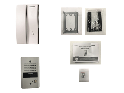Kit de Audioportero con Apertura de Puerta Soporta un Interfón Extra Modelo DP2S COMMAX DP2SDR2GN - SILYMX