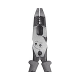 Pinza Híbrida con Ponchadora de 8in Pela Cable Sólido de 10-14 AWG y Cable Trenzado de 12-16 AWG J215-8CR - SILYMX