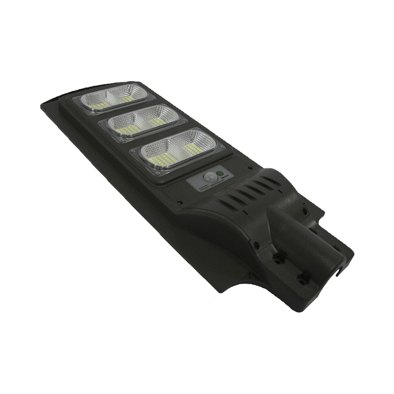 Luminaria con Panel Solar y Sensor de Movimiento de 120 W/ Luz 6 500 K Dimensiones 625 x 240 mm Ángulo de Luz 120° JWJ JALP-SOL01-120 - SILYMX