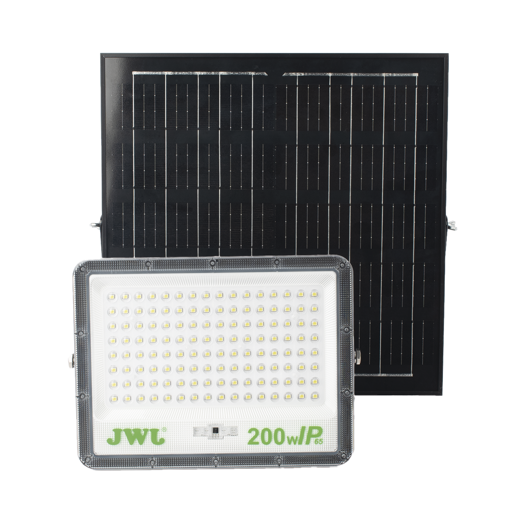 Reflector con Panel Solar 200 W  Batería 3.2  V CD T.C.C. 6 500 K IP66 JWJ JLRE-SOL-01-200N - SILYMX