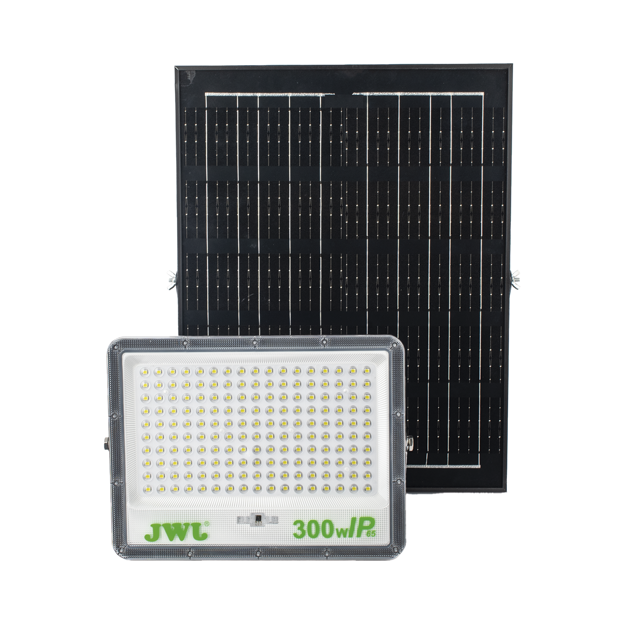 Reflector con Panel Solar 300 W  Batería 3.2  V CD T.C.C. 6 500 K IP66 JWJ JLRE-SOL-01-300N - SILYMX