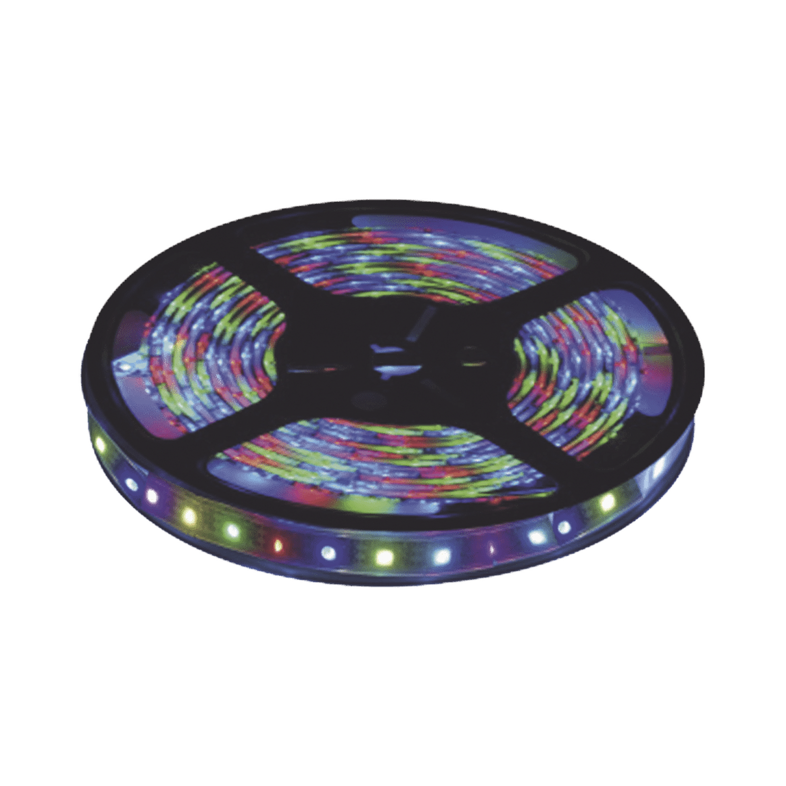 Tira Led  Multicolor de 5 m Uso Interior Potencia 22 W 900 lm/ 12 V CD IP 20 Necesario transformador (no incluido) JWJ JLTL-5050-IP20-RGB - SILYMX
