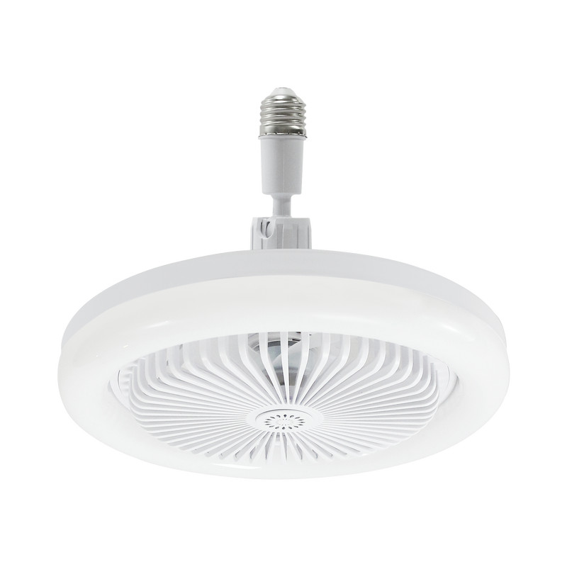 Ventilador de Techo con Luminario LED de 110 V CA 50/60 Hz  40 W 3 Tonos de Luz (6500 - 4 000 - 2 700 K) Diámetro 250 mm 3 Velocidades Dimeable JWJ JLV-0112 - SILYMX