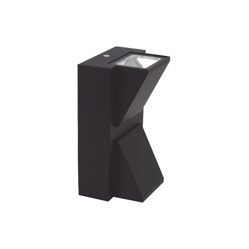 Lámpara Arbotante 6 W 330 lm Dimensiones 141 x 80 mm 85 - 265 Vca~ 50/60Hz Luz Cálida 2 700 K Uso en exterior IP 54 JWJ JPAA-0605 - SILYMX