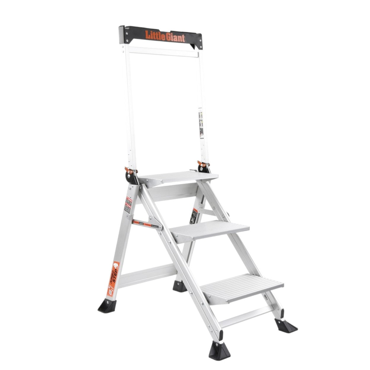 Escalera de Tijera con Punto de Apoyo Anti-caídas de 0.67 m con Peldaños JUMBO JUMBO-STEP-3WHR - SILYMX