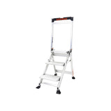 Escalera de Tijera con Punto de Apoyo Anti-caídas de 0.67 m con Peldaños JUMBO JUMBO-STEP-3WHR - SILYMX