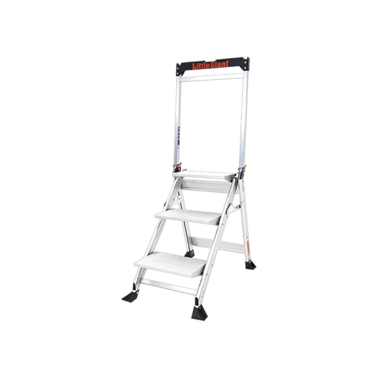 Escalera de Tijera con Punto de Apoyo Anti-caídas de 0.67 m con Peldaños JUMBO JUMBO-STEP-3WHR - SILYMX