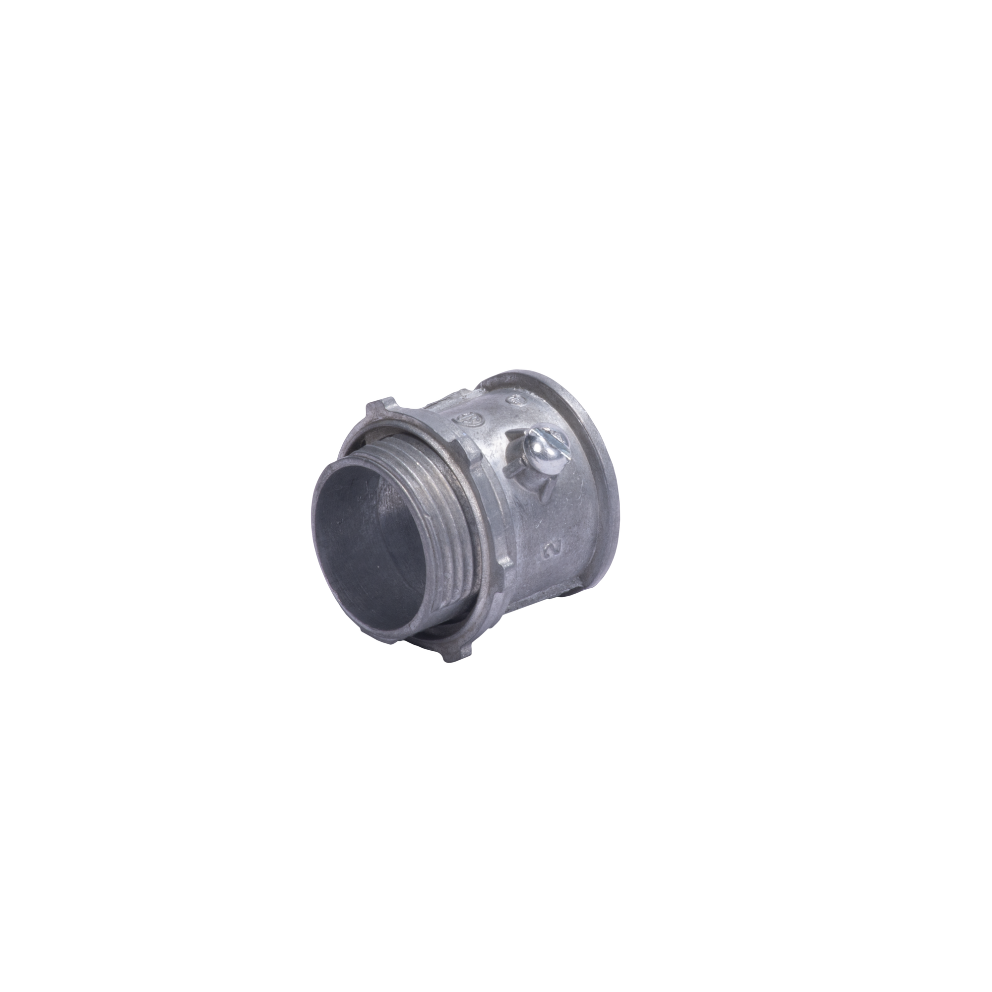 Conector 1 1/2" (38mm) pared delgada con tornillo galvanizado etiqueta verde JUPITER JU-PD-112-CON - SILYMX