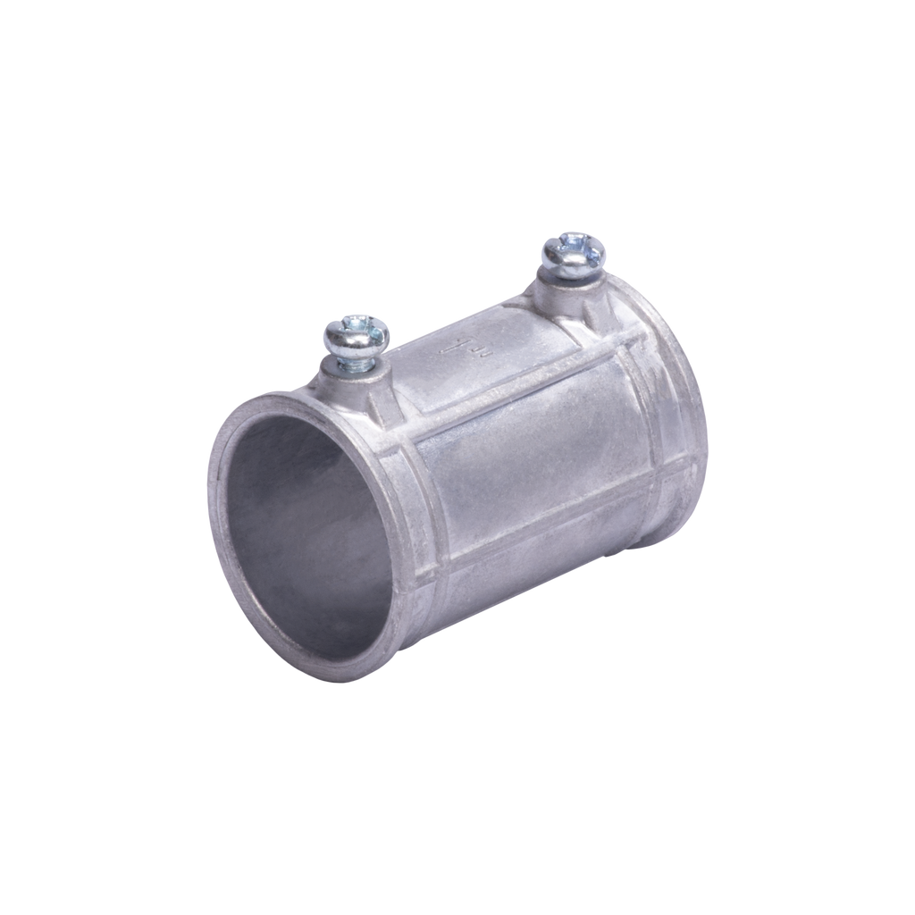COPLE 1/2" (13MM) PARED DELGADA CON TORNILLO TIPO AMERICANO, GALVANIZADO - ETIQUETA VERDE JUPITER JU-PD-12-COP - SILYMX