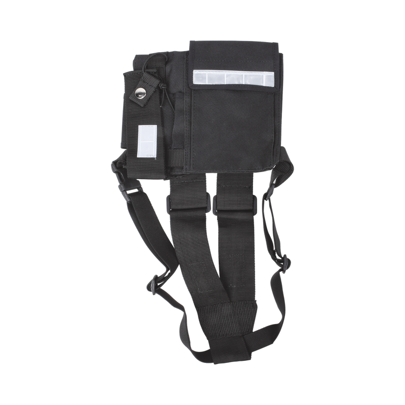 Pechera Universal sin logo con soporte para radio y bolígrafo más bolsa con cinta adherente para su seguridad KCPP-SLG - SILYMX