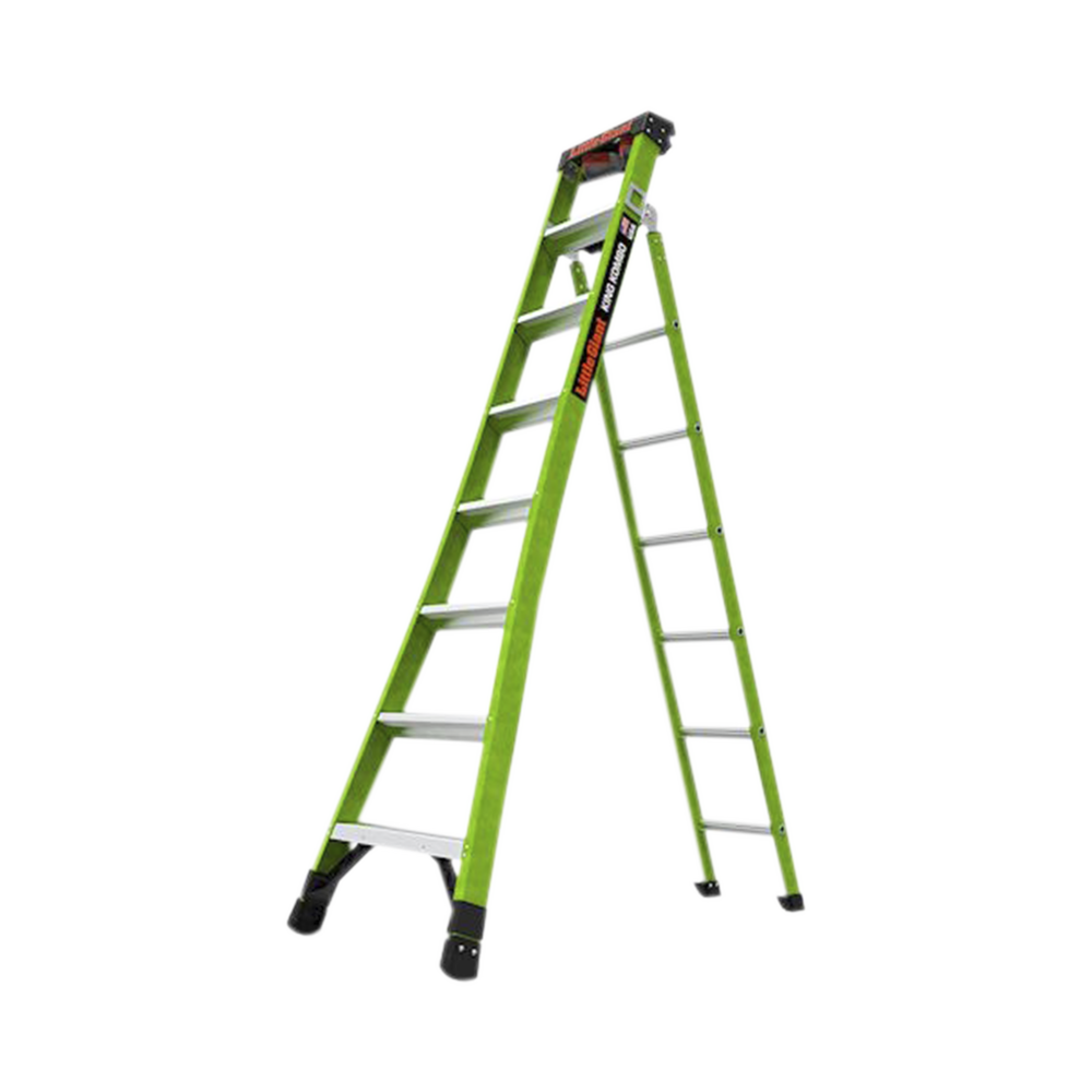 Escalera de Tijera 3 en 1 de 2.44 Metros Fibra de Vidrio SKU13908-001 Hecha en E.U.A. Versión 2.0 KING-KOMBO2-8IAAC - SILYMX