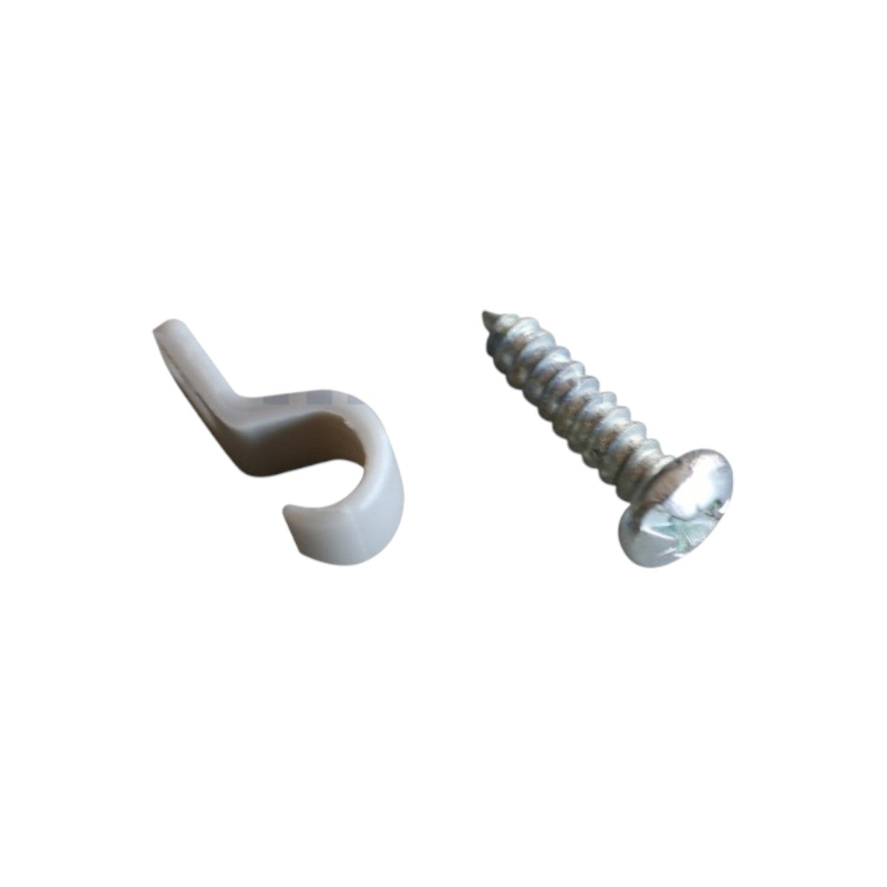 Kit de 20 grapas 20 taquetes y 20 tornillos para sujetar conductores redondos o tubo en muro 2102-07240 TK-710 - SILYMX