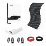 Kit Solar 1 KW Off-Grid Panel 520W Bateria LiFePO4 100Ah Cable 10AWG SILYMX KIT-SOLAR-RANCHOS - SILYMX