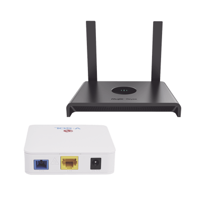 OLT ONT ONURUIJIEKIT1-VPON-WIFIKit ONU Bridge Dual GPON EPON Router Wi - Fi WISP Hogares Oficinas Ruijie KIT1 - VPON - WIFI - SILYMX