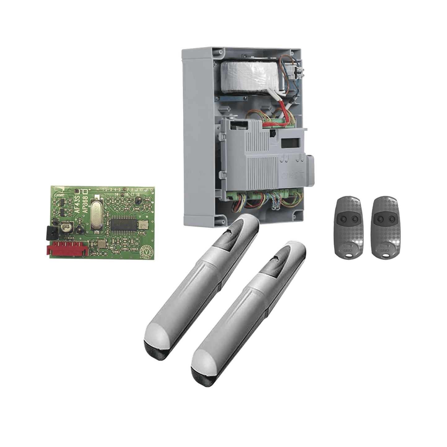 Kit de operadores AXO 5024 Para puertas Abatibles de hasta 5 Metros y 400 Kg de peso por hoja KIT-AXO-5024 - SILYMX