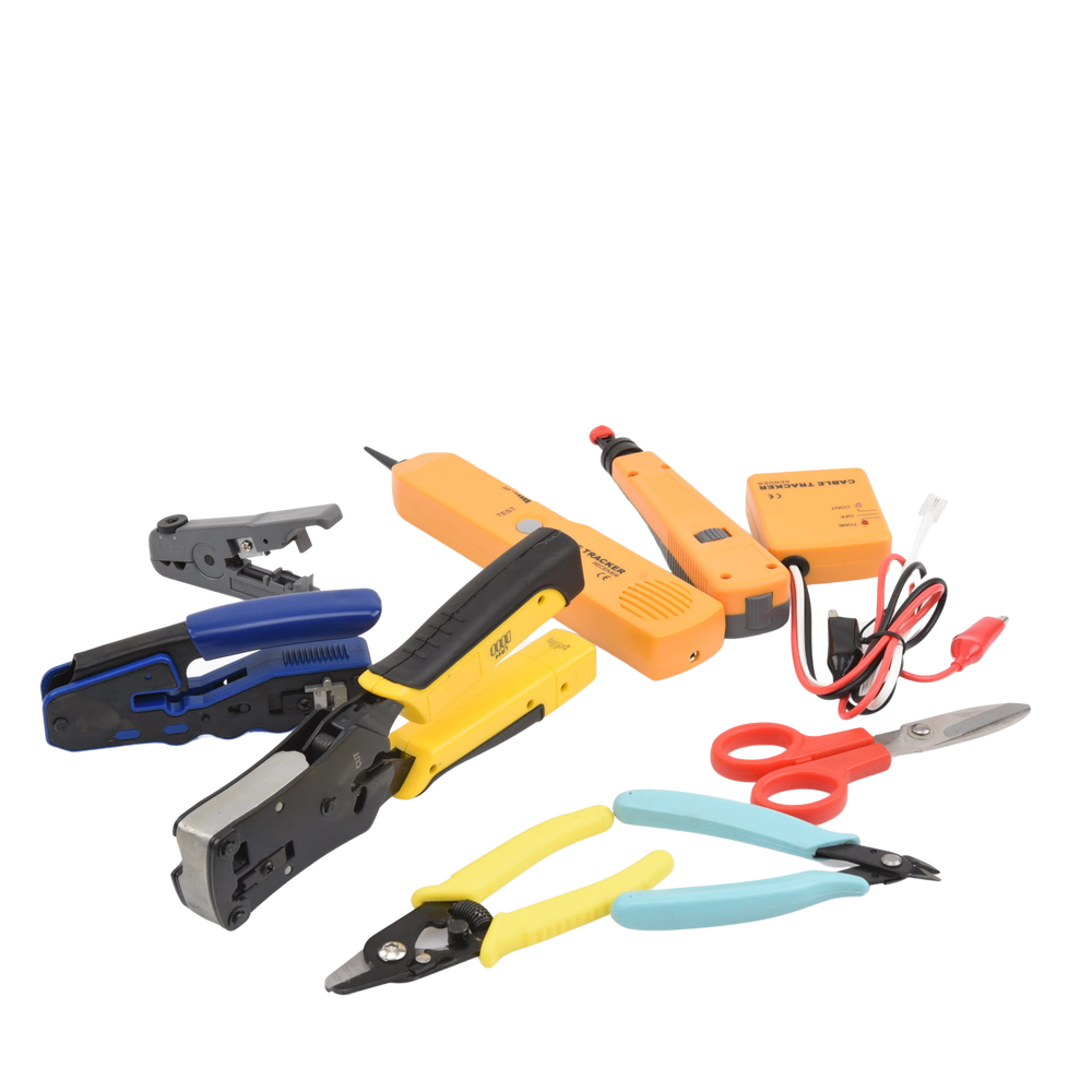 Juego de 9 Herramientas para Instalador de Redes Incluye bolsa de viaje KITINSTALN3 - SILYMX