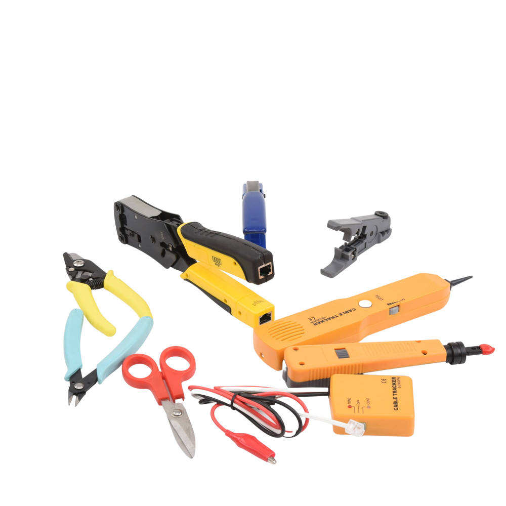 Juego de 9 Herramientas para Instalador de Redes Incluye bolsa de viaje KITINSTALN3 - SILYMX