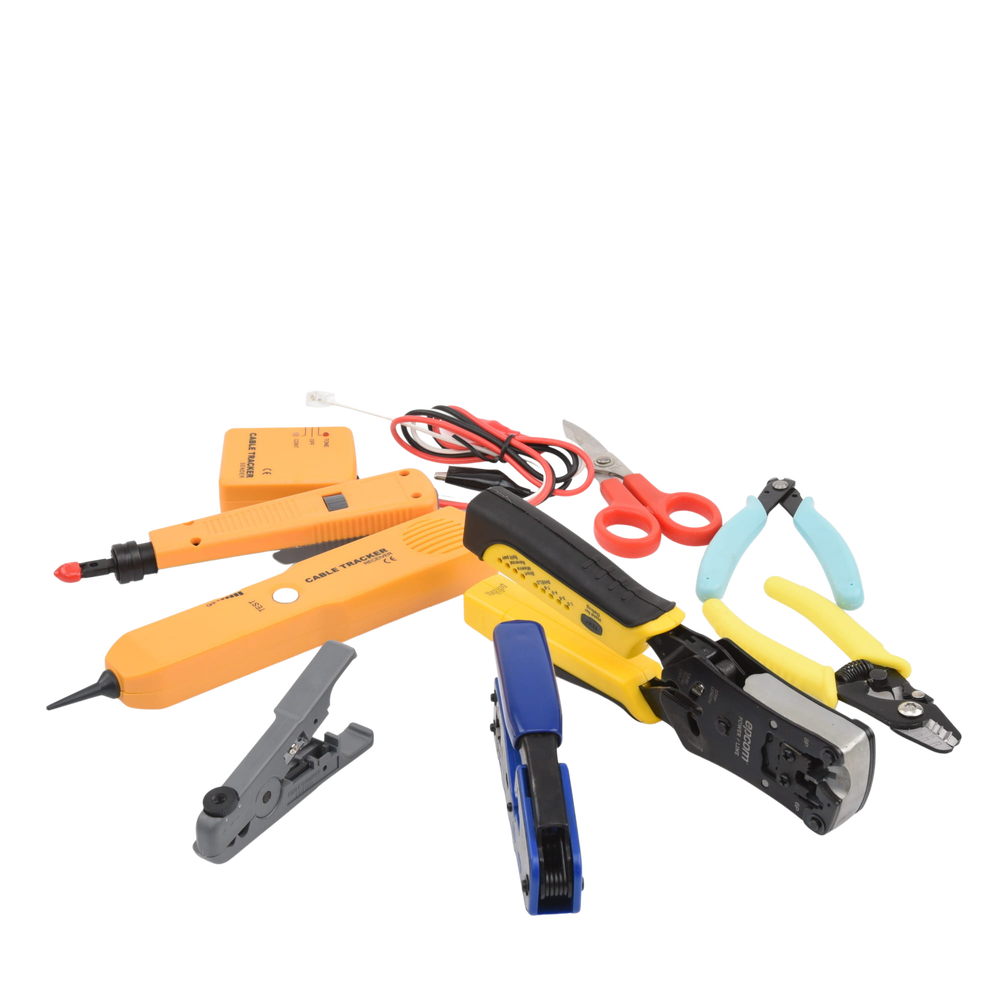 Juego de 9 Herramientas para Instalador de Redes Incluye bolsa de viaje KITINSTALN3 - SILYMX