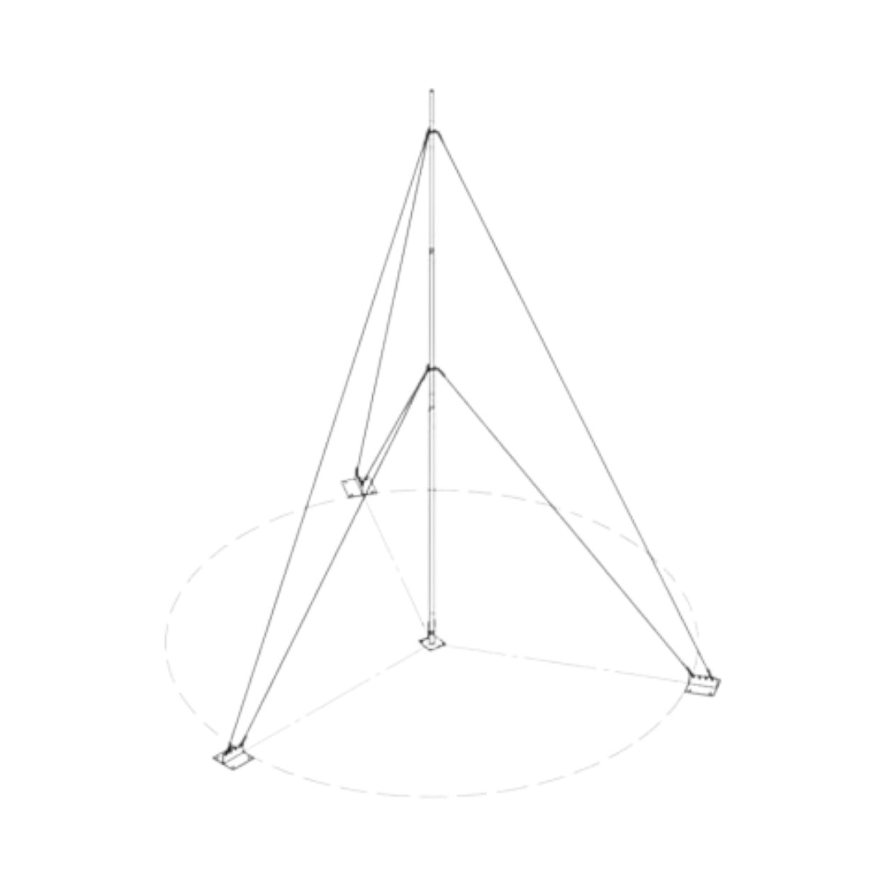 Kit con Mástil Telescópico de 9 m con Accesorios de Instalación (No incluye retenida) KIT-SLM-9 - SILYMX