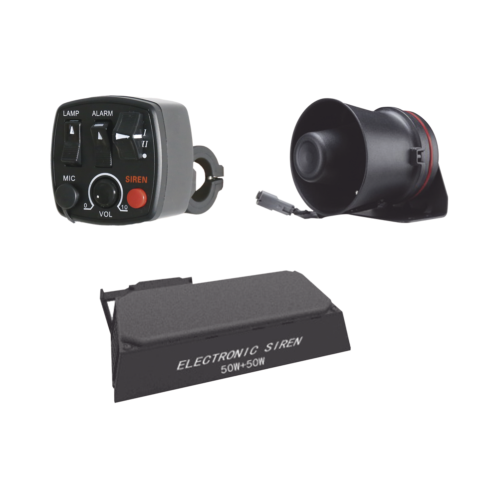 Kit para motocicleta EPCOM INDUSTRIAL sirena bocina 100 Watts y controlador KITMOTOEPCOM - SILYMX
