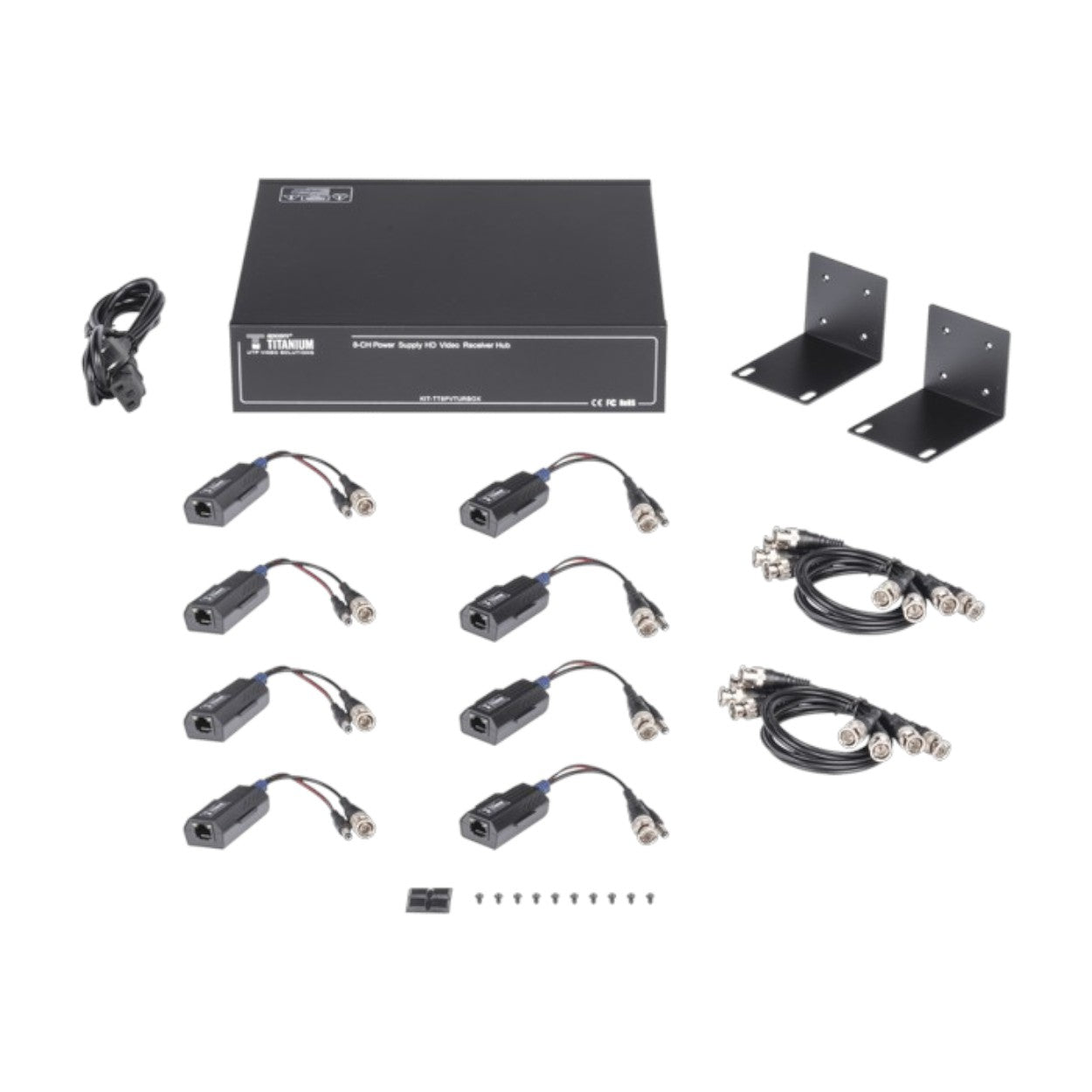 Kit de TRANSCEPTOR ACTIVO DE 8 CANALES 150 metros en 4K KITTT8PVTURBOX - SILYMX