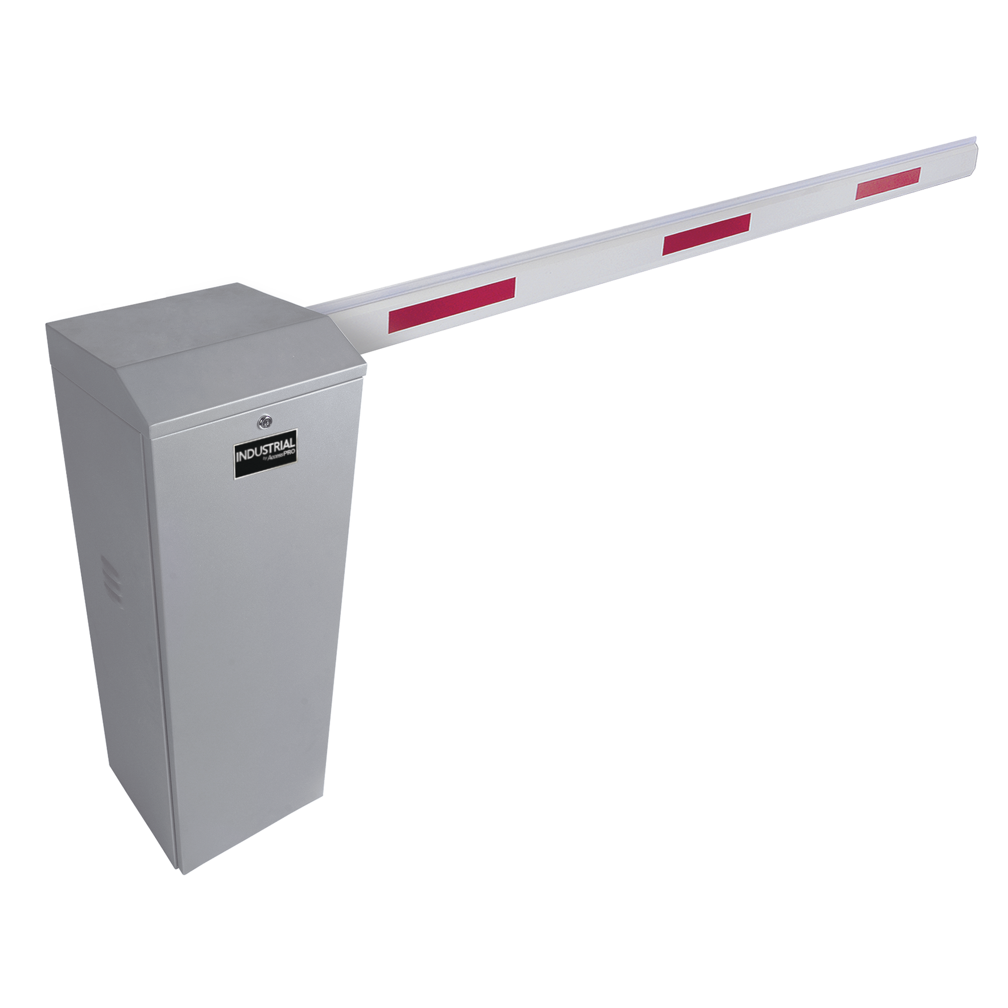 Kit de Barrera Vehicular Derecha Color Gris y Brazo Ajustable de 3.6 a 5.5 m 