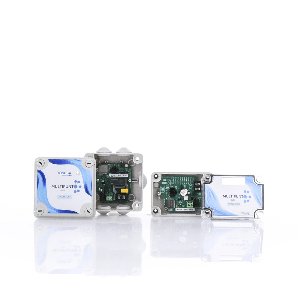 KIT Transmisor Receptor Inalámbrico Yonusa para KLT110 1 KM Linea de Vista Soporta 10 Equipos KL110 - SILYMX