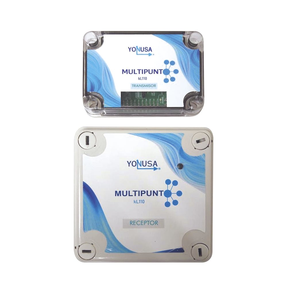 KIT Transmisor Receptor Inalámbrico Yonusa para KLT110 1 KM Linea de Vista Soporta 10 Equipos KL110 - SILYMX