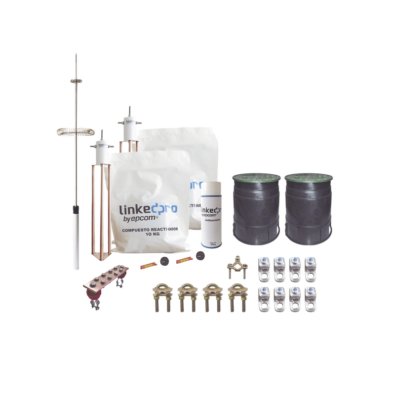 Kit Pararrayo  LINKEDPRO con Accesorios de Instalación en Torre de Hasta 30 m de Altura LINKEDPRO BY EPCOM KLP-TZ-PRO - SILYMX