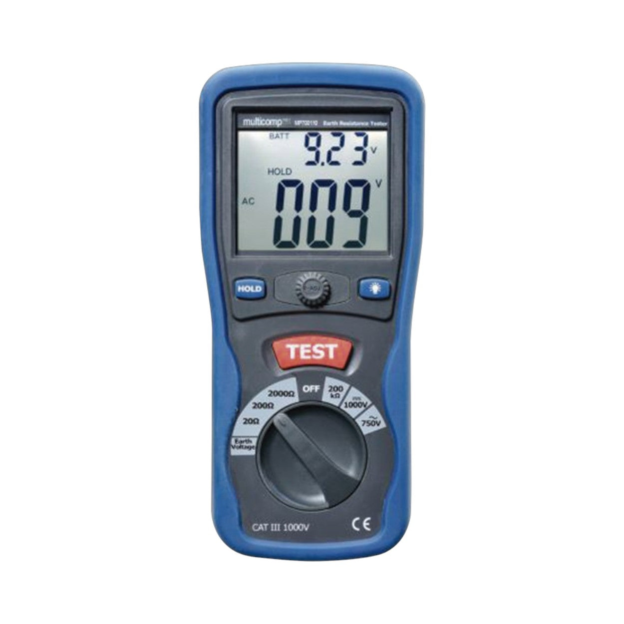 KIT de Medidor de Resistencia a Tierra Digital Terrómetro a 3 hilos CAT III 1000V KRT-01-3PN - SILYMX