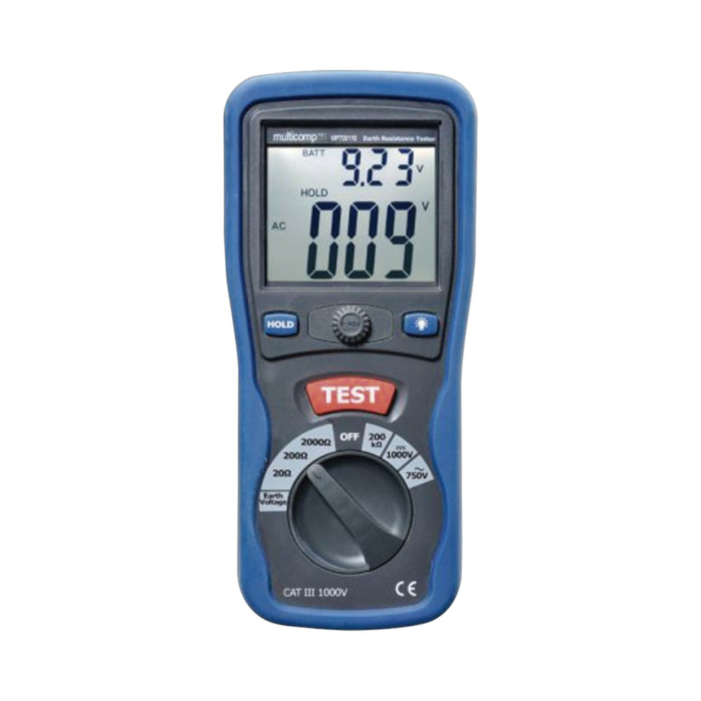 KIT de Medidor de Resistencia a Tierra Digital Terrómetro a 3 hilos CAT III 1000V KRT-01-3PN - SILYMX