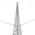 Kit de Torre Arriostrada de Piso de 15 m Altura con Tramo STZ30 Galvanizado Electrolítico (No incluye retenida) KTZ-30E-015