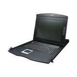 Switch KVM con Monitor de 17 in con Teclado y Trackpad para Rack de 1U de Cuatro Postes KVM-210-08M - SILYMX