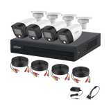 Kit De 4 Canales Full Color De 2 MP DAHUA IA H.265+ DH-KIT/XVR1B04-I/4-HFW1209CN-LED-0280B