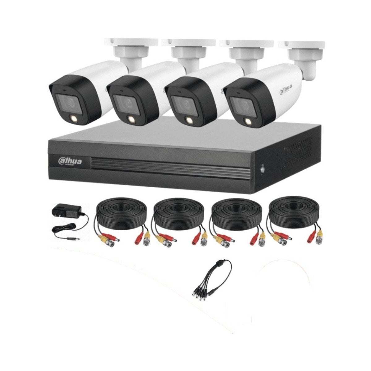 Kit De 4 Canales Full Color 2 Mp Con Audio Y Dvr Cooper-i Wi DH-KIT/XVR1B04-I/4-HFW1239CN-A-LED-0280B - SILYMX