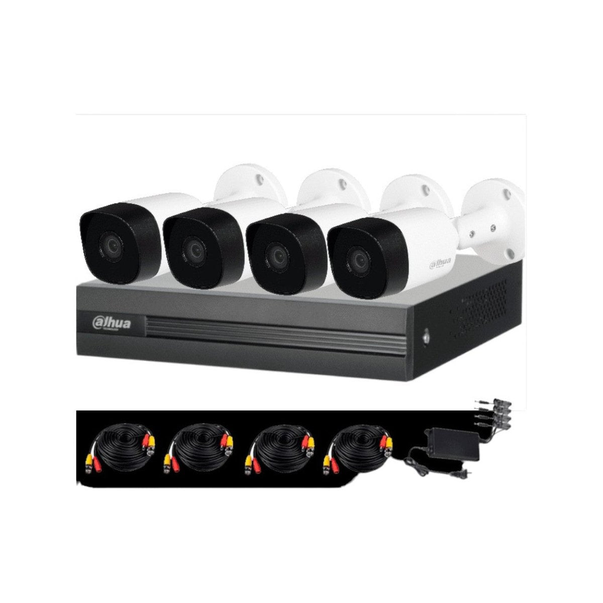 Kit De 4 Camaras De Vigilancia Dahua 5 Megapixeles B2a5 /vc DH-KIT/XVR1B04H-I/4-B2A51N-0280B-S2 - SILYMX