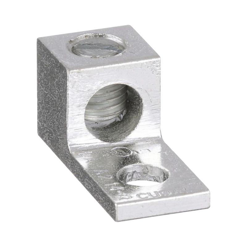 Conector Mecánico de Aluminio de Un Orificio 1/4" y Un Barril para Cable de 14 a 2 AWG 1 Pieza LAMA2-14-C - SILYMX