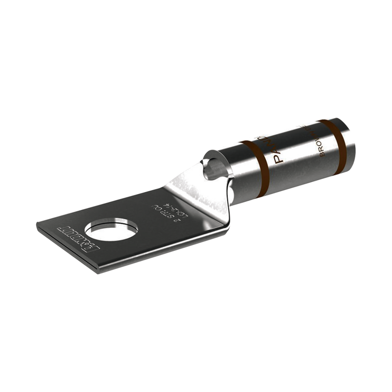 Zapata de compresión para cal. 2 Awg Barreno para tornillo prisionero de 1/4 25 PzLCA2-14-Q - SILYMX